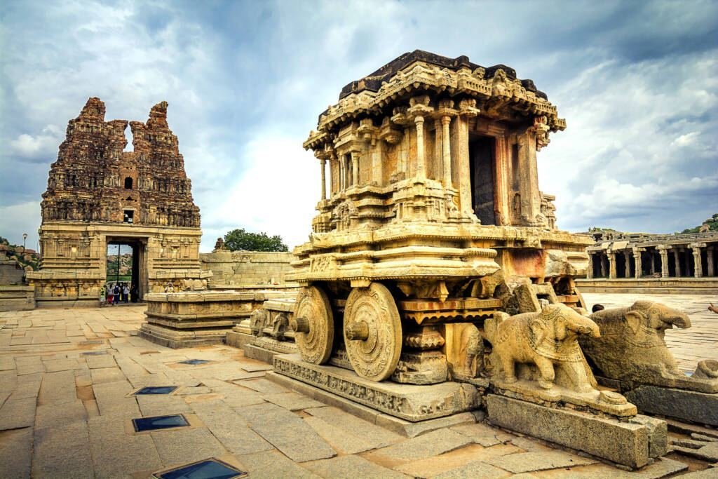 The stone chariot at Hampi, Karnataka